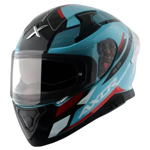 AXOR HELMETS - Apex Turbine Helmet - Hex Blue Red