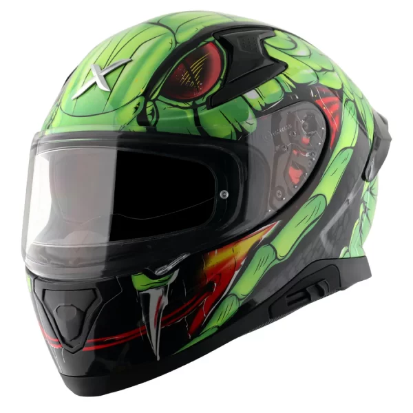 AXOR HELMETS - APEX VENOMOUS - Black Neon Green