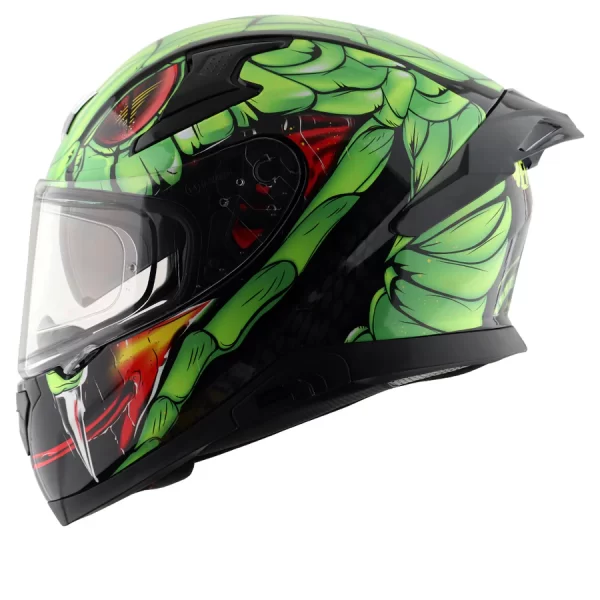AXOR HELMETS - APEX VENOMOUS - Black Neon Green - Image 8